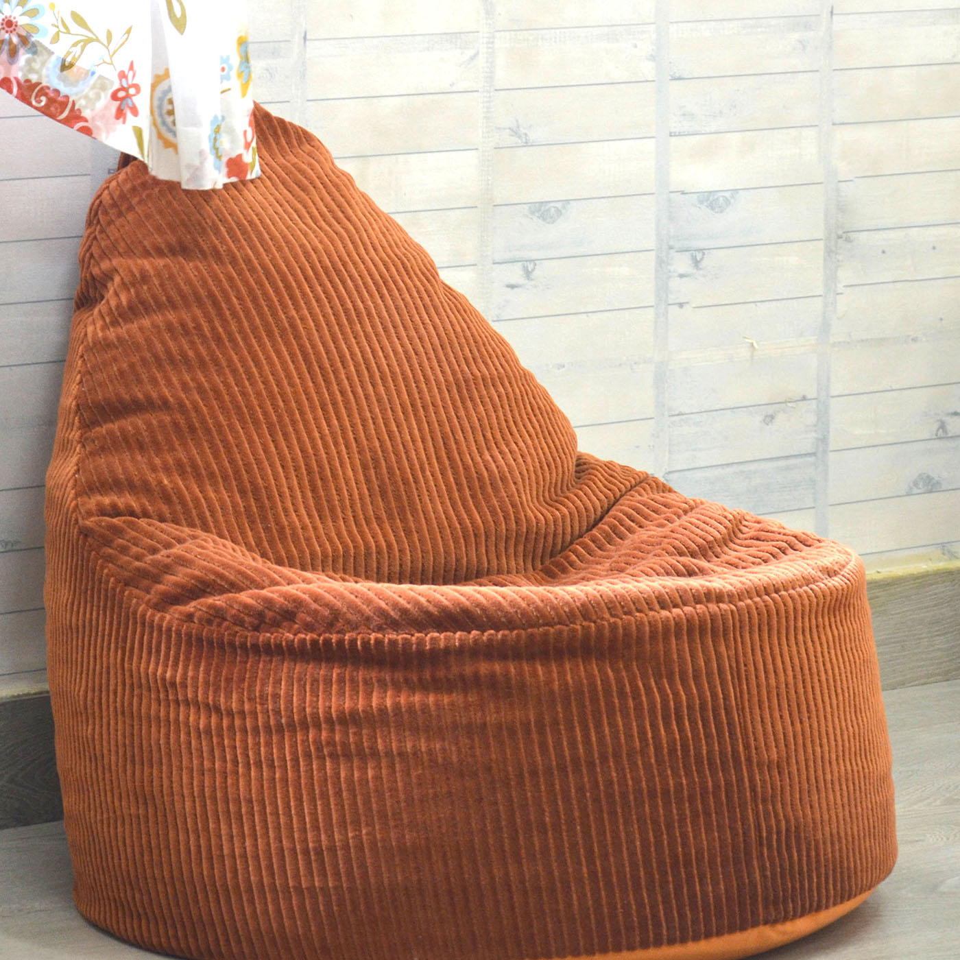 RestnSleep Couch Lounge Chair Dark Purple Luxury Bean Bag with Footrest   Rest n Sleep Bean Bags